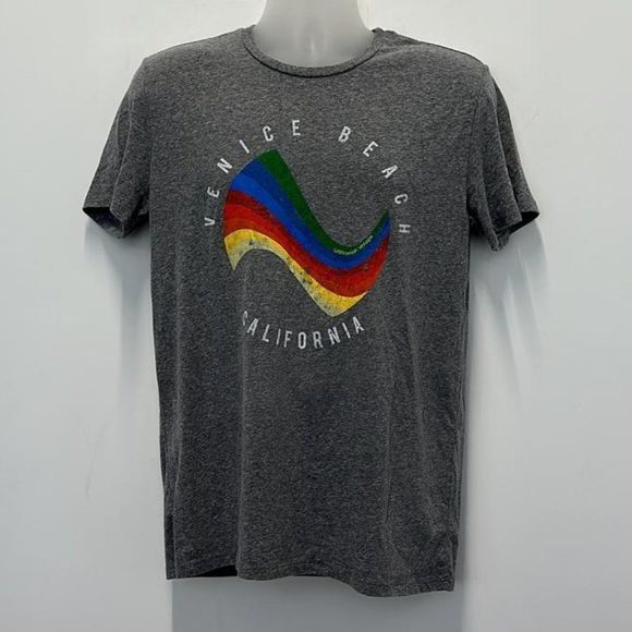 California Vintage Venice Beach Grey T-Shirt Size M - Picture 1 of 5